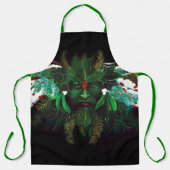 Weihnachten Winter Green Man Schürze (Vorderseite)