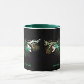 Weihnachten Winter Green Man Tasse (Zentrum)