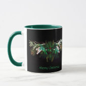 Weihnachten Winter Green Man Tasse (Links)