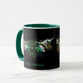 Weihnachten Winter Green Man Tasse (Vorderseite Links)
