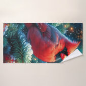 Weihnachten/Winter Kardinal Badehandtuch (Badehandtuch)
