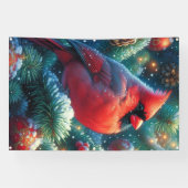 Weihnachten/Winter Kardinal Banner (Horizontal)