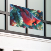 Weihnachten/Winter Kardinal Banner (Äußeres Gebäude)