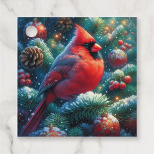 Weihnachten/Winter Kardinal Geschenkanhänger