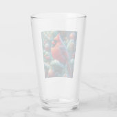 Weihnachten/Winter Kardinal Glas (Rückseite)