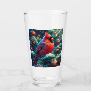Weihnachten/Winter Kardinal Glas