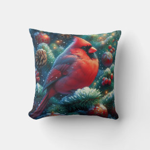 Weihnachten/Winter Kardinal Kissen