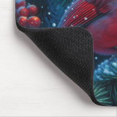 Weihnachten/Winter Kardinal Mousepad (Ecke)