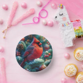 Weihnachten/Winter Kardinal Pappteller (Party)