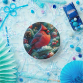 Weihnachten/Winter Kardinal Pappteller (Party)