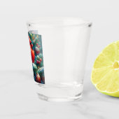 Weihnachten/Winter Kardinal Schnapsglas (Rechts)