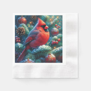Weihnachten/Winter Kardinal Serviette