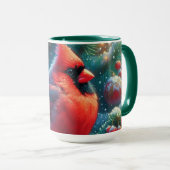 Weihnachten/Winter Kardinal Tasse (VorderseiteRechts)