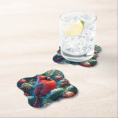 Weihnachten/Winter Kardinal Untersetzer (Vor Ort)