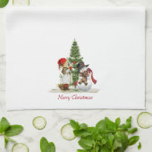 Weihnachten/Winter Küchentuch (Gefaltet)