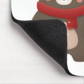 Weihnachten/Winter Niedlicher Bär & Fox Mousepad (Ecke)