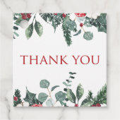 Weihnachten Winter Onederland erste Geburtstagsfei Geschenkanhänger (Vorderseite)