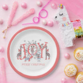 Weihnachten Winter Party Tiere Urlaub Pappteller (Party)