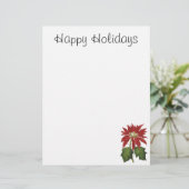 Weihnachten, Winter-Pflanze Red Poinsettia (Stehend Vorderseite)