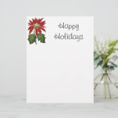 Weihnachten, Winter-Pflanze Red Poinsettia (Stehend Vorderseite)