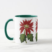 Weihnachten, Winter-Pflanze Red Poinsettia Tasse (Links)