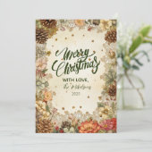 Weihnachten Winter Pine Elegante (Stehend Vorderseite)