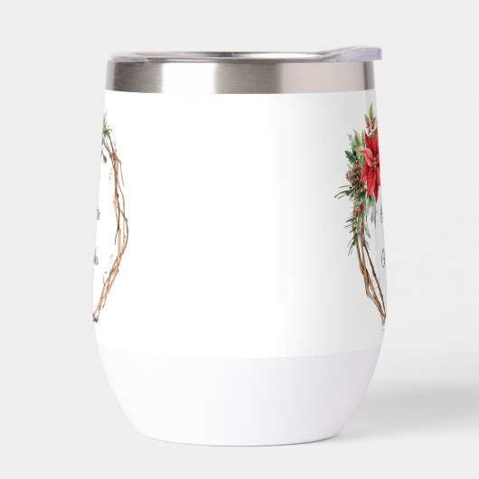 Weihnachten Winter Poinsettia Watercolor (Links)