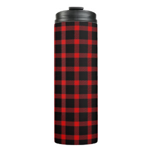 Weihnachten/Winter rustikale Flanell Thermosbecher