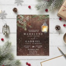 Weihnachten Winter Rustikale Pine Drop Wood Weddin