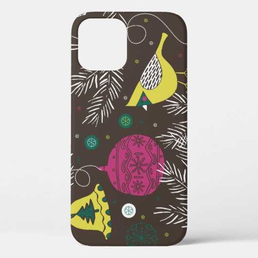 Weihnachten Winter: Saisonales Muster. Case-Mate iPhone Hülle (Rückseite)