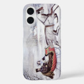 Weihnachten, Winter, Schlittenpferd Case-Mate iPhone Hülle (Rückseite)