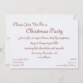 Weihnachten, Winter, Schlittenpferd Einladung (Rückseite)