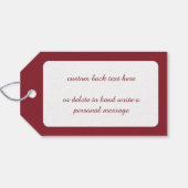 Weihnachten, Winter, Schlittenpferd Geschenkanhänger (Rückseite Horizontal)