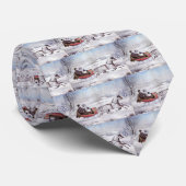 Weihnachten, Winter, Schlittenpferd Krawatte (Gerollt)