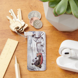 Weihnachten, Winter, Schlittenpferd Schlüsselanhänger