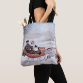 Weihnachten, Winter, Schlittenpferd Tasche (Von Nahem)