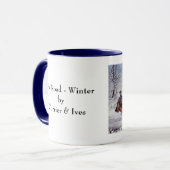 Weihnachten, Winter, Schlittenpferd Tasse (Vorderseite Links)