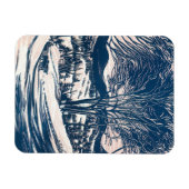 Weihnachten, Winter Schnee Berglandschaft Magnet (Horizontal)