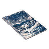 Weihnachten, Winter Schnee Berglandschaft Notizblock (Rechte Seite)