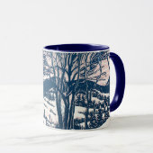 Weihnachten, Winter Schnee Berglandschaft Tasse (VorderseiteRechts)