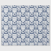 Weihnachten Winter Schnee Geschenkpapier (Flach)
