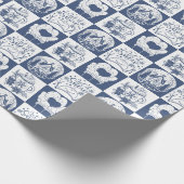 Weihnachten Winter Schnee Geschenkpapier (Ecke)