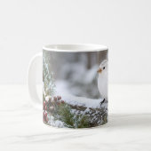 Weihnachten Winter Schneefink Kaffeetasse (Vorderseite Links)