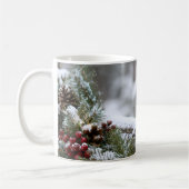 Weihnachten Winter Schneefink Kaffeetasse (Links)