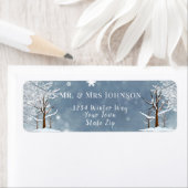 Weihnachten Winter Schneeflocken Bäume Rückkehradr (Insitu)