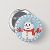 WEIHNACHTEN WINTER SCHNEEMANN BUTTON (Vorne & Hinten)