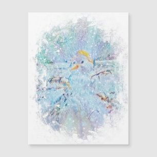 Weihnachten Winter Snowman Magnetkarte