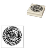 Weihnachten Winter Solstice Greenman Gummistempel (Stempel)