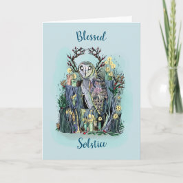 Weihnachten Winter Solstice Scheune mit Runen Karte