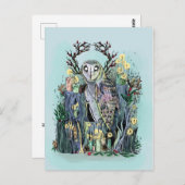 Weihnachten Winter Solstice Scheune mit Runen Postkarte (Vorne/Hinten)